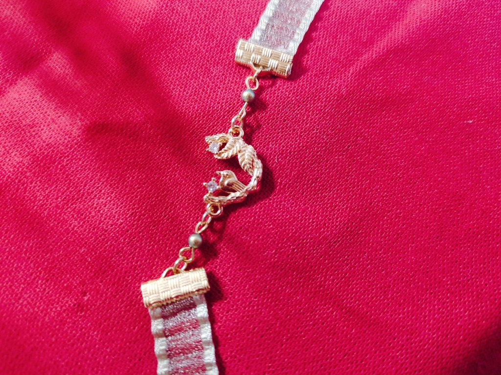 マスコットに巻き巻きブレスレット 花鳥風月