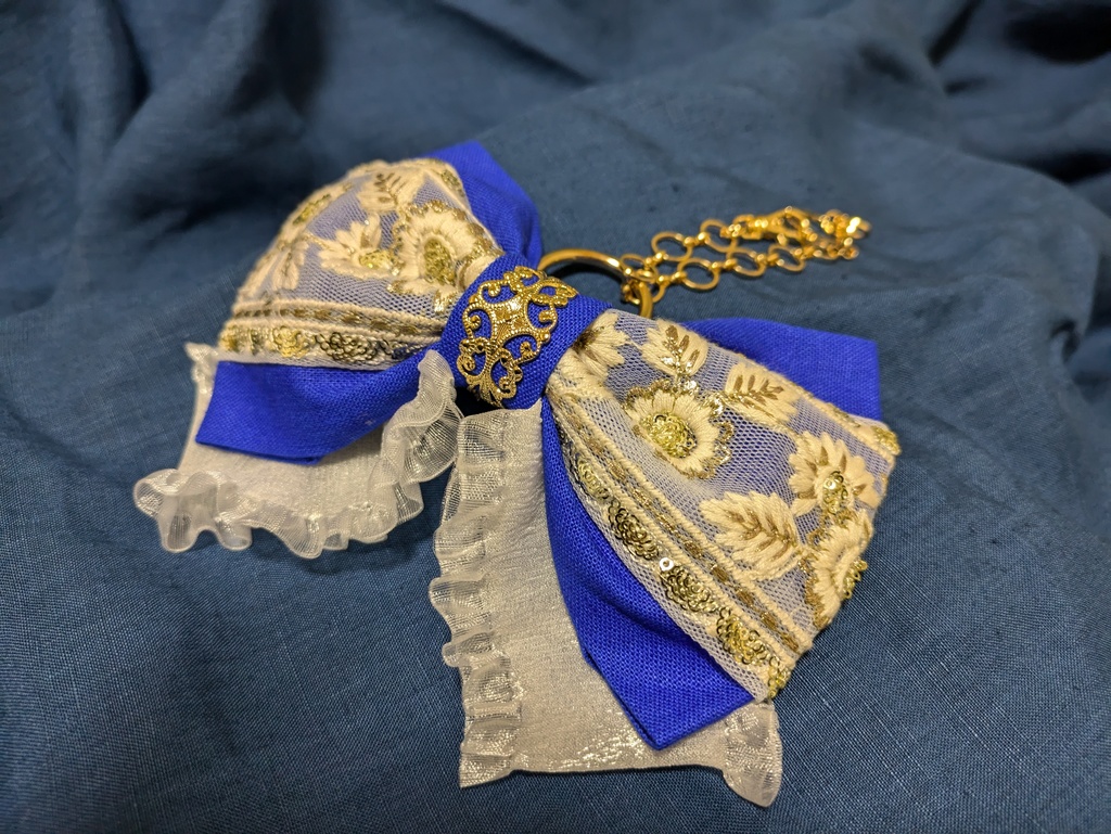 【つるみかるぱれーど!!】つるみかイメージリボンバッグチャーム&バレッタ