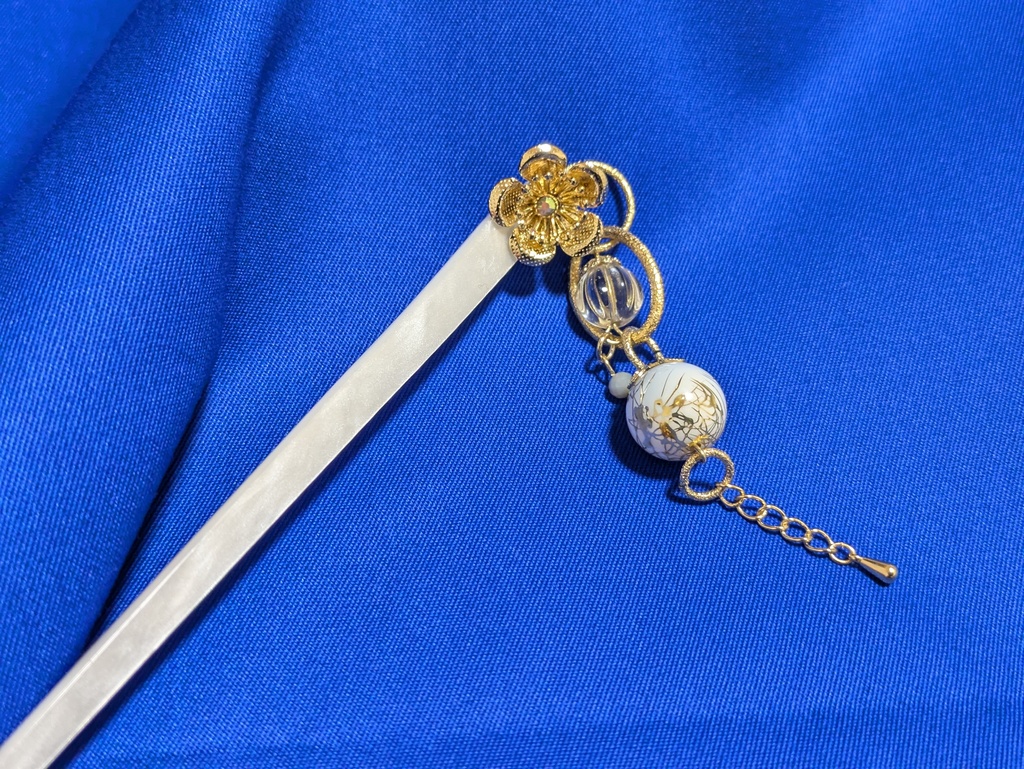 鶴丸国永イメージかんざし 1本ざし