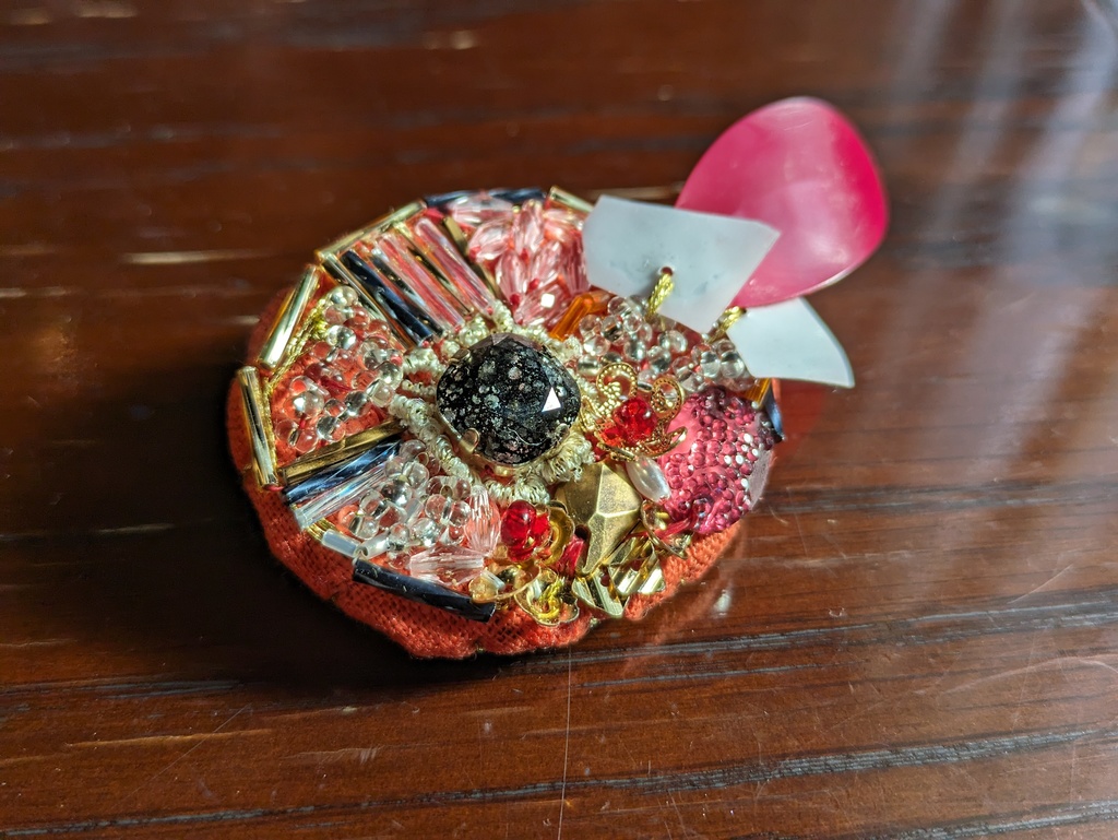 陸奥守吉行イメージ刺繍ブローチ