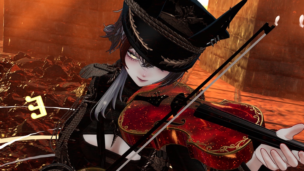 ✨25%off✨Celestial Violin -星界幻想-【演奏ギミック付き楽器/VRChat向け/3Dモデル】
