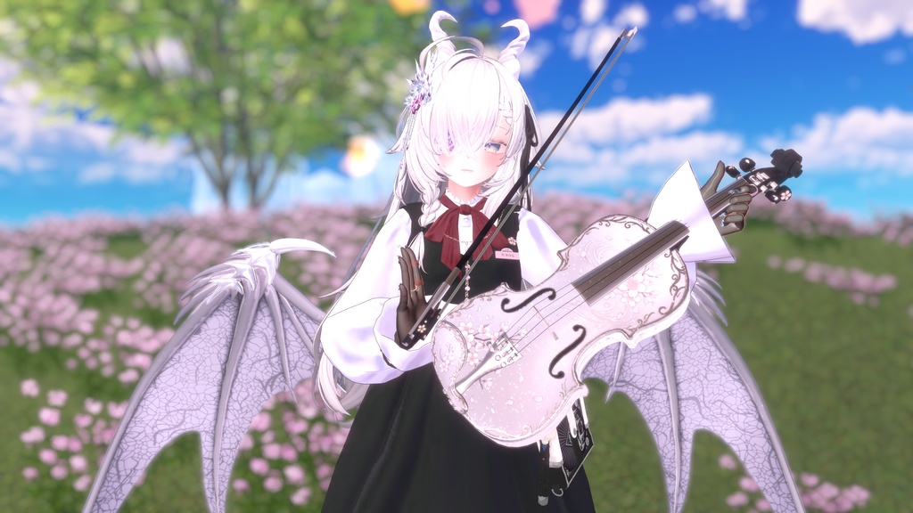 ✨25%off✨Celestial Violin -星界幻想-【演奏ギミック付き楽器/VRChat向け/3Dモデル】