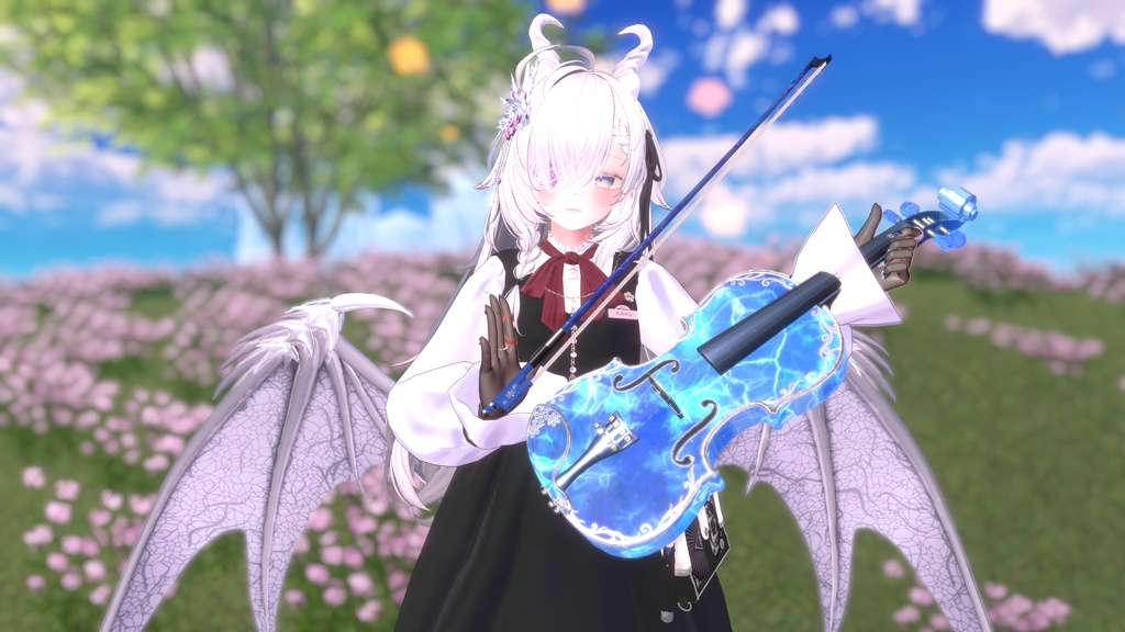 ✨25%off✨Celestial Violin -星界幻想-【演奏ギミック付き楽器/VRChat向け/3Dモデル】