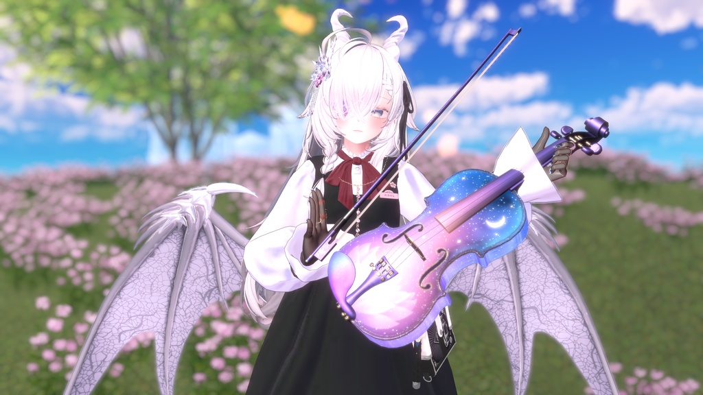 ✨25%off✨Celestial Violin -星界幻想-【演奏ギミック付き楽器/VRChat向け/3Dモデル】