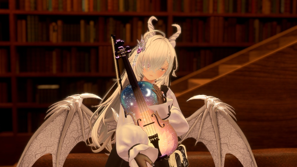 ✨25%off✨Celestial Violin -星界幻想-【演奏ギミック付き楽器/VRChat向け/3Dモデル】