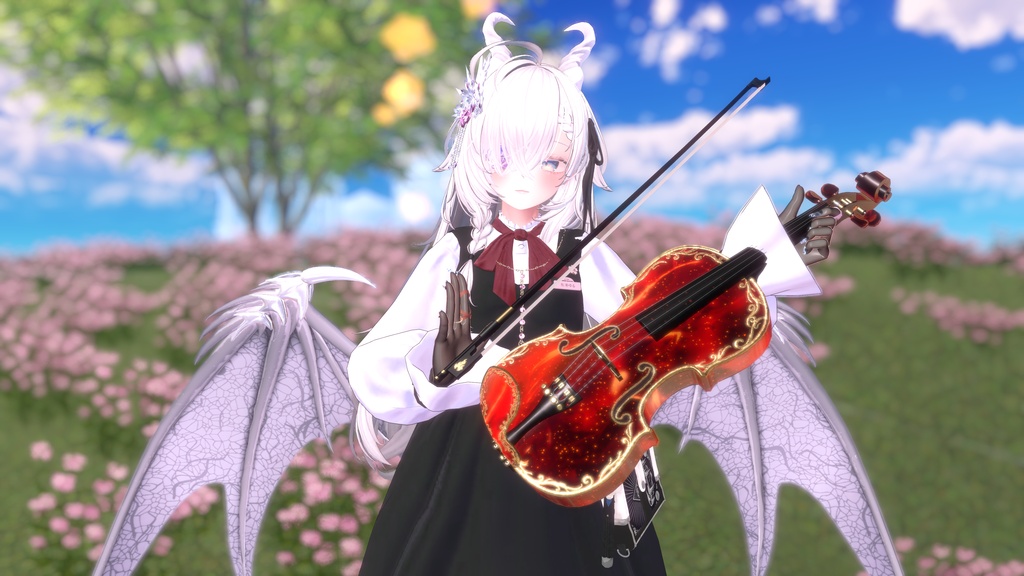 ✨25%off✨Celestial Violin -星界幻想-【演奏ギミック付き楽器/VRChat向け/3Dモデル】