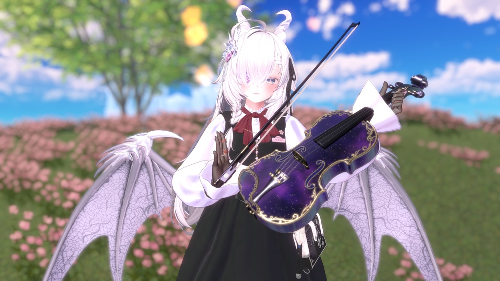 ✨25%off✨Celestial Violin -星界幻想-【演奏ギミック付き楽器/VRChat向け/3Dモデル】