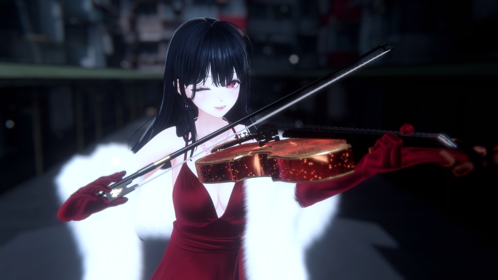 ✨25%off✨Celestial Violin -星界幻想-【演奏ギミック付き楽器/VRChat向け/3Dモデル】