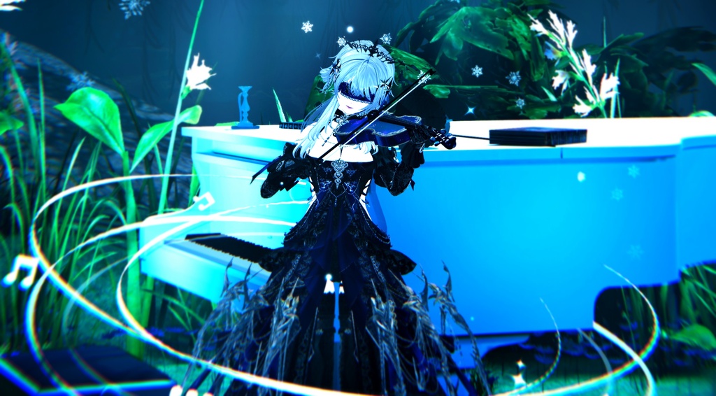 ✨25%off✨Celestial Violin -星界幻想-【演奏ギミック付き楽器/VRChat向け/3Dモデル】