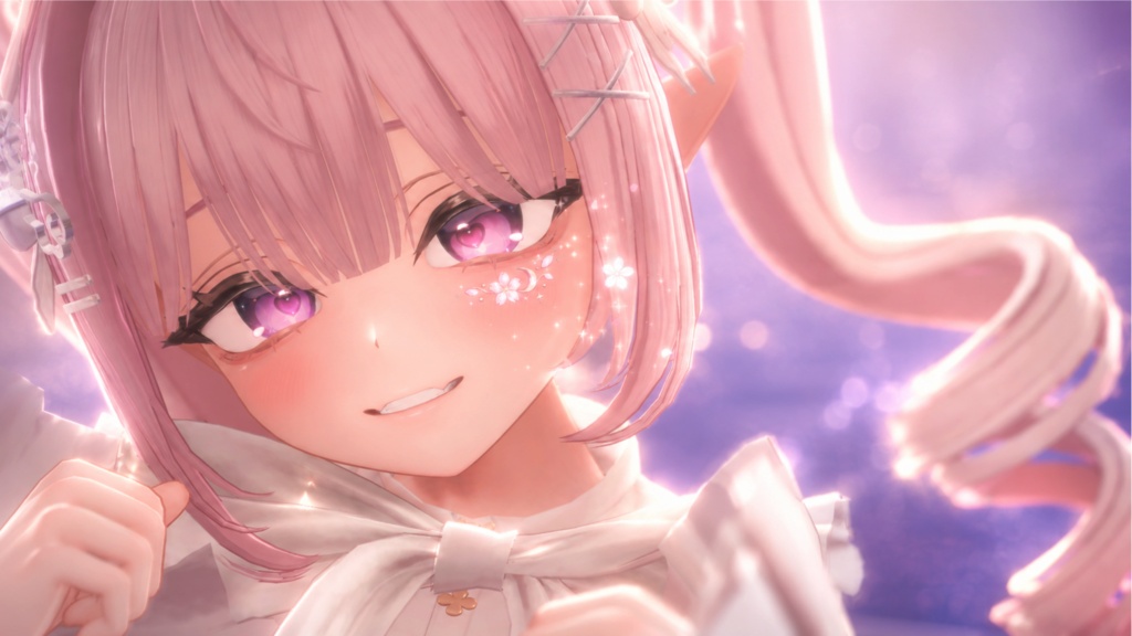 ✨期間限定無料配布✨フェイスアクセサリー『月桜の雫』- Tsukisa Eye jewelry -