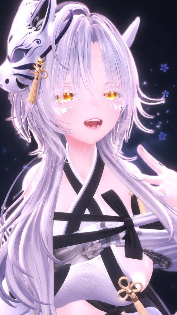 ✨期間限定無料配布✨フェイスアクセサリー『月桜の雫』- Tsukisa Eye jewelry -