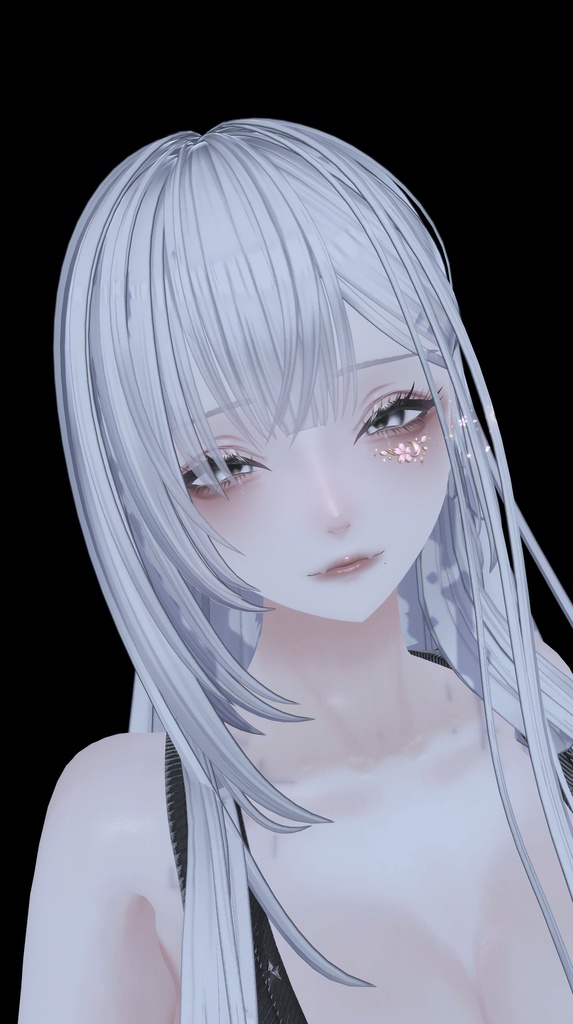 ✨期間限定無料配布✨フェイスアクセサリー『月桜の雫』- Tsukisa Eye jewelry -