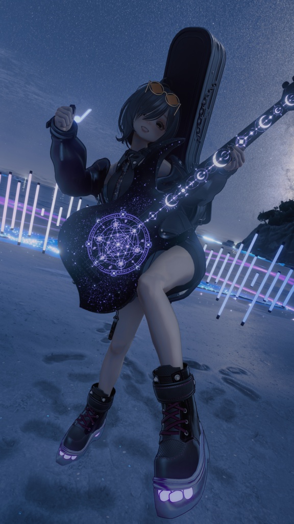 【セール中】Eclipse Resonance -蝕の共鳴-【演奏ギミック付き楽器/VRChat向け】