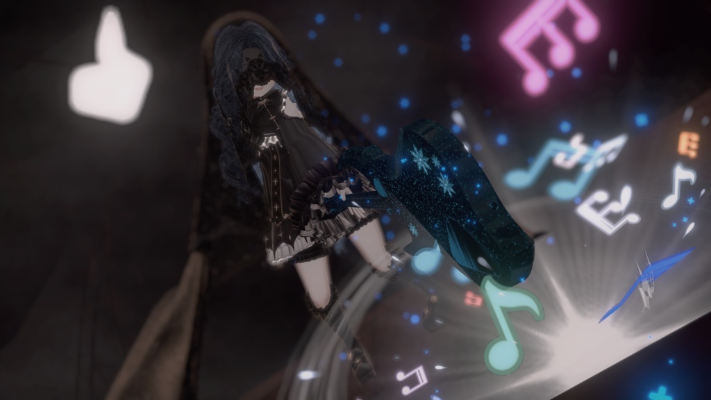 【セール中】Eclipse Resonance -蝕の共鳴-【演奏ギミック付き楽器/VRChat向け】