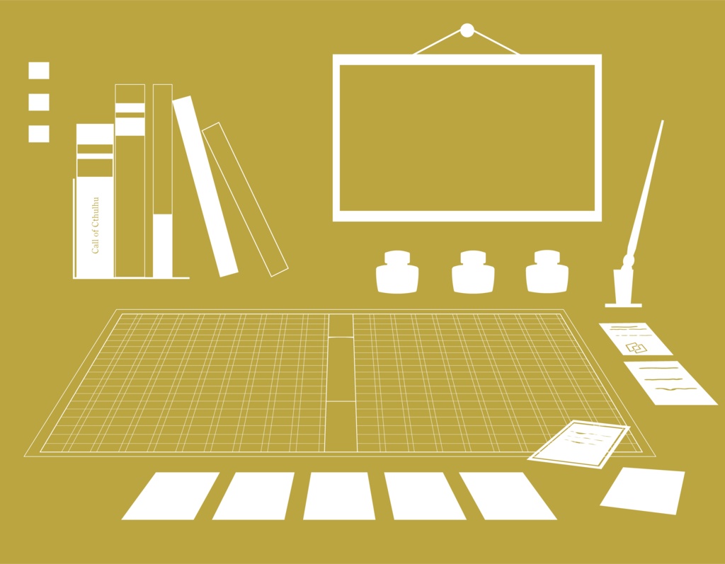 【ココフォリア】TRPG用素材「つくえの上の探索者」