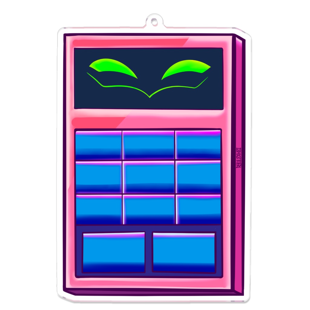Ozzie Keypad Acrylic keychain