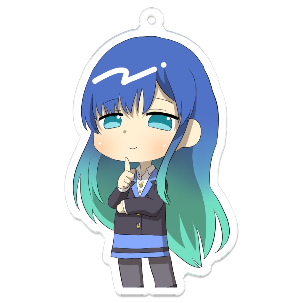 ミニキャラ空涙兎 アクリルキーホルダー