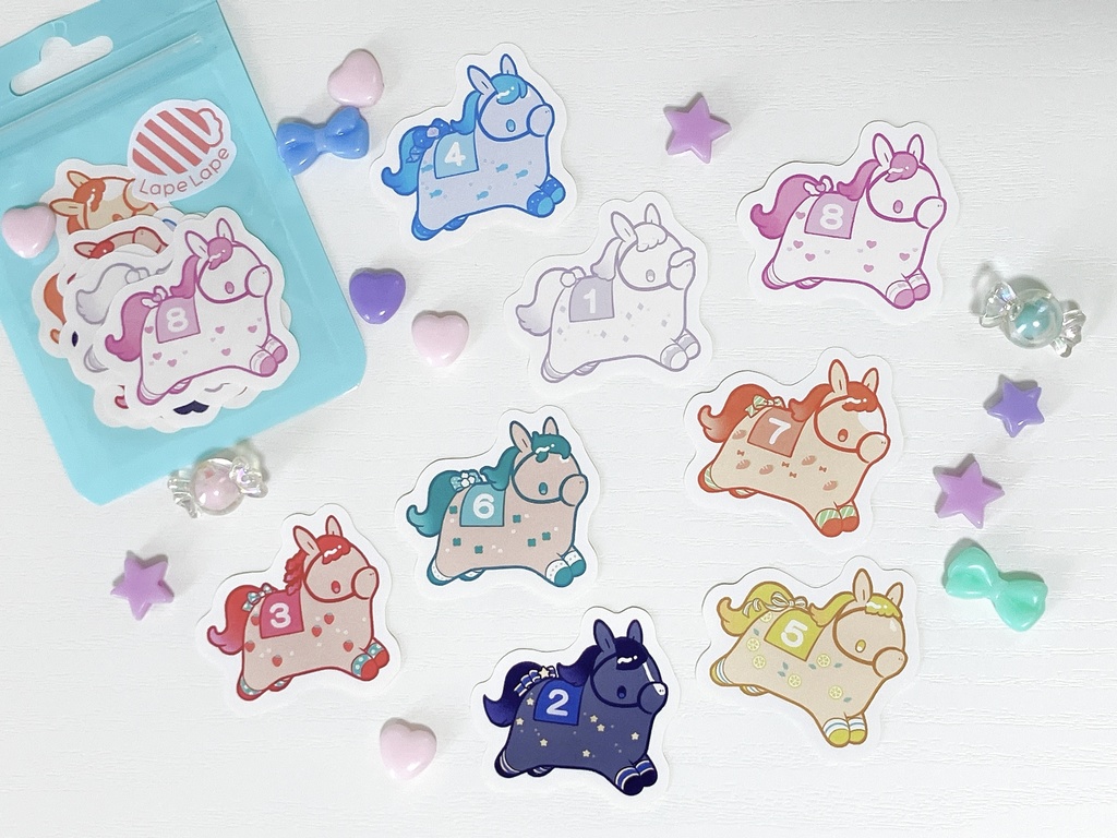 枠色フレークシール