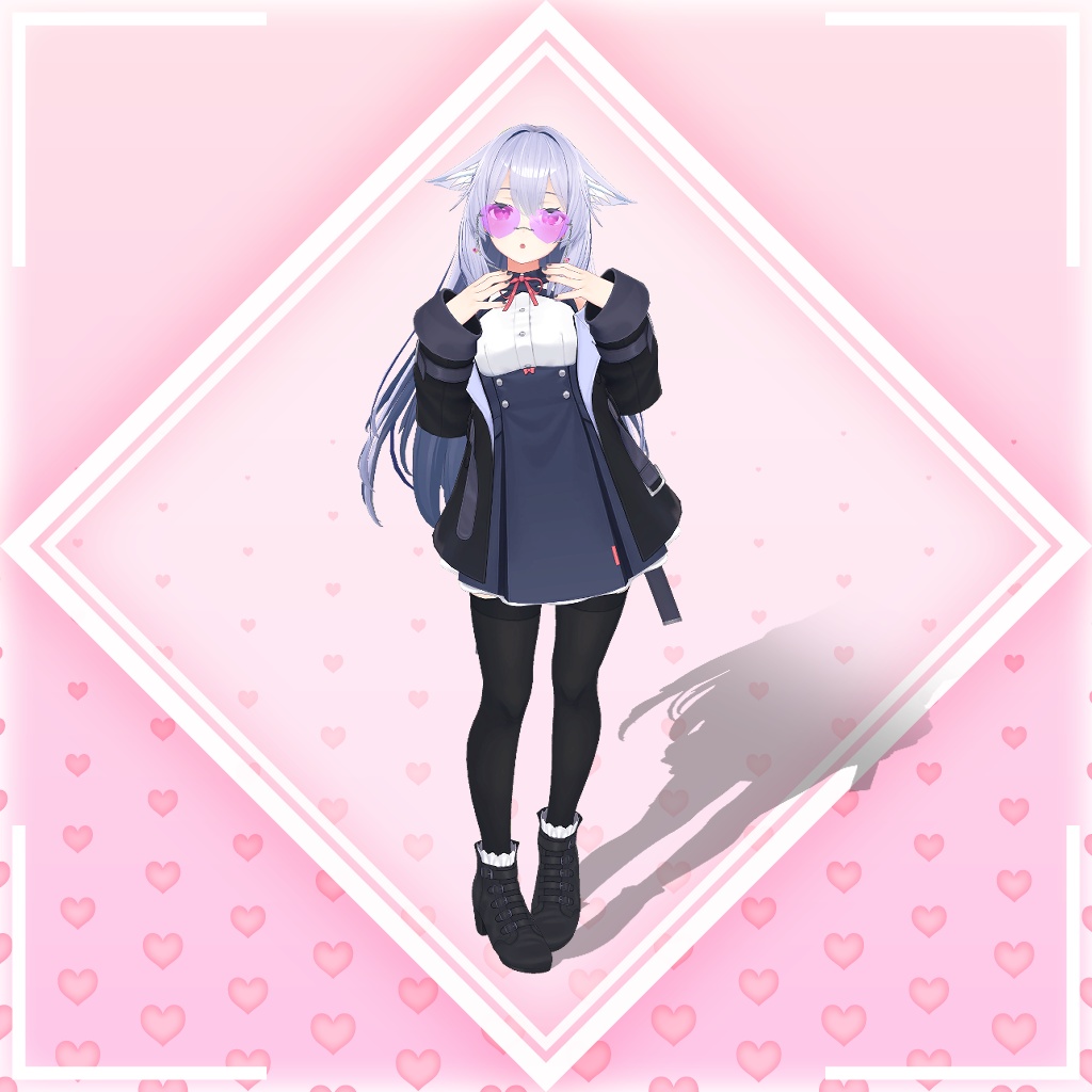 ハートメガネ( Heart_Glasses)