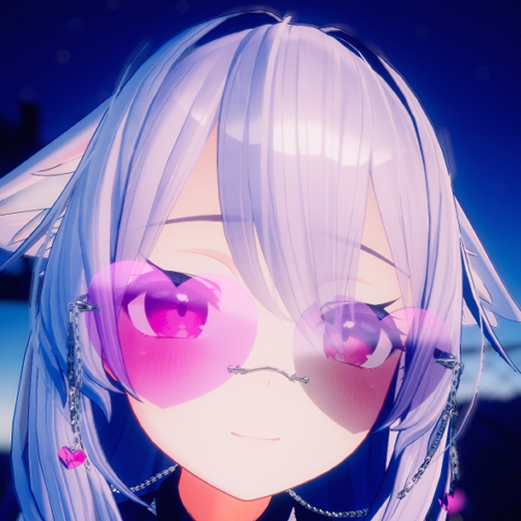 ハートメガネ( Heart_Glasses)