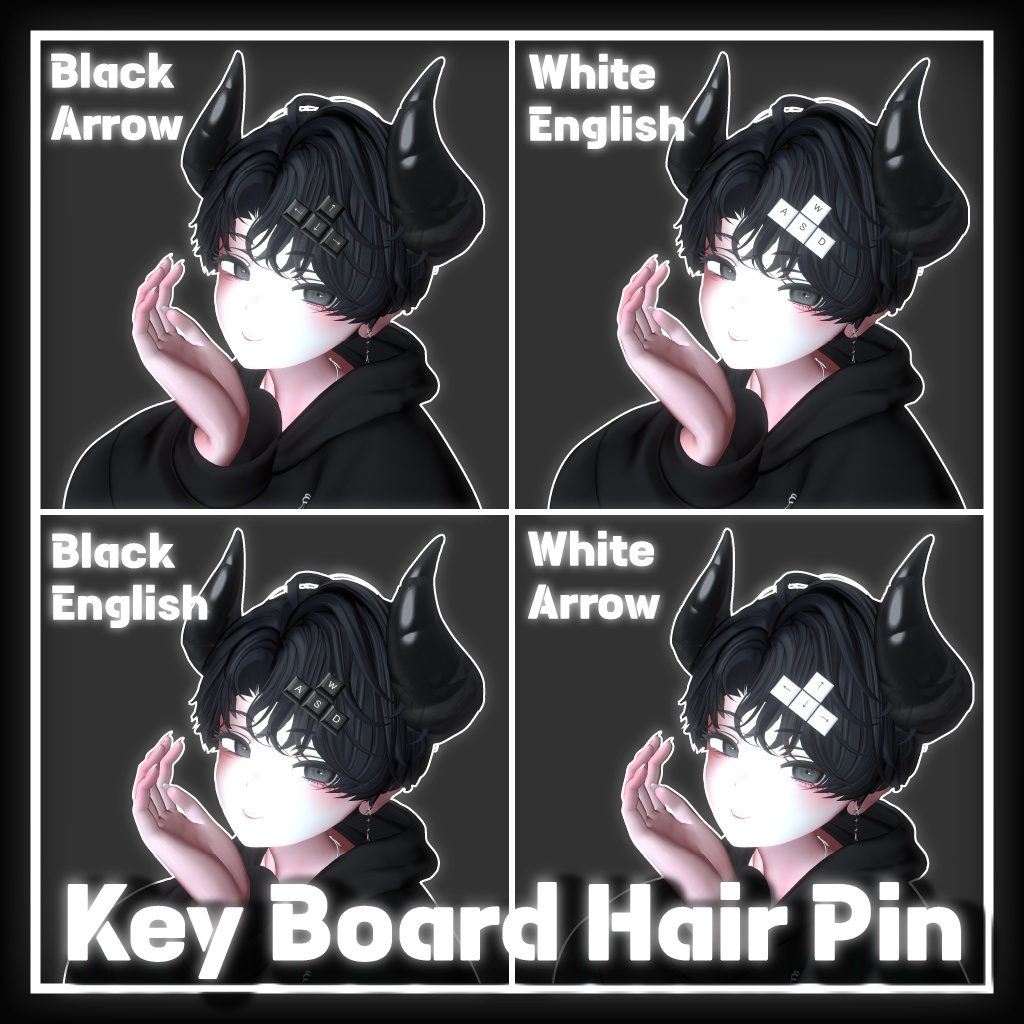 Key Board Hair Pin