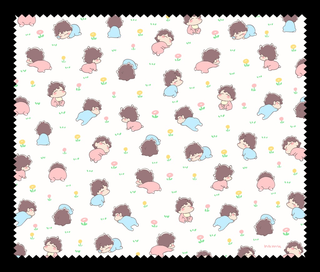 よちよちれおくんお花畑クロス