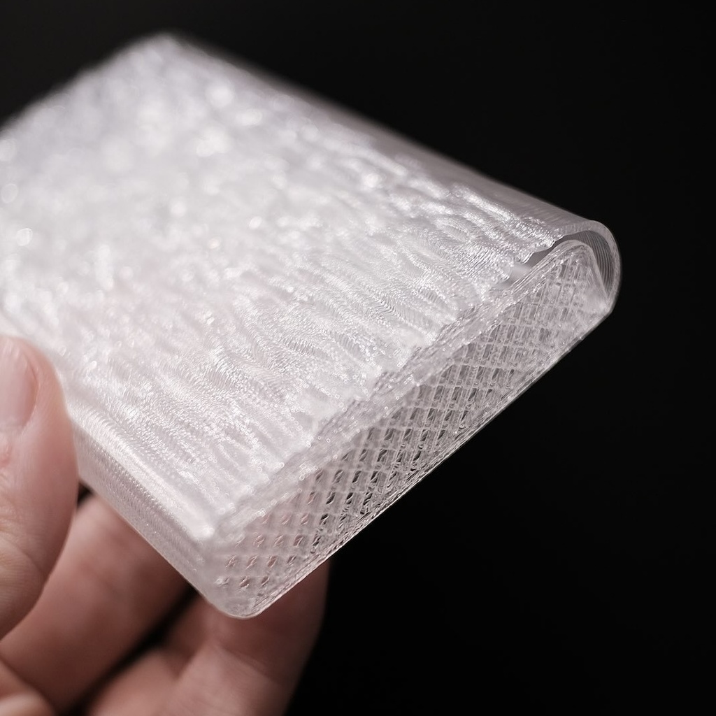 3D printed soft card case - wave type