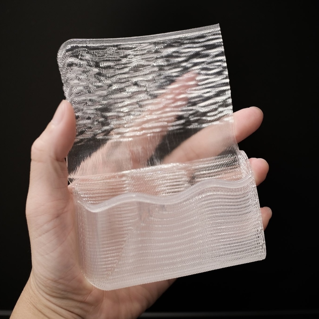 3D printed soft card case - wave type
