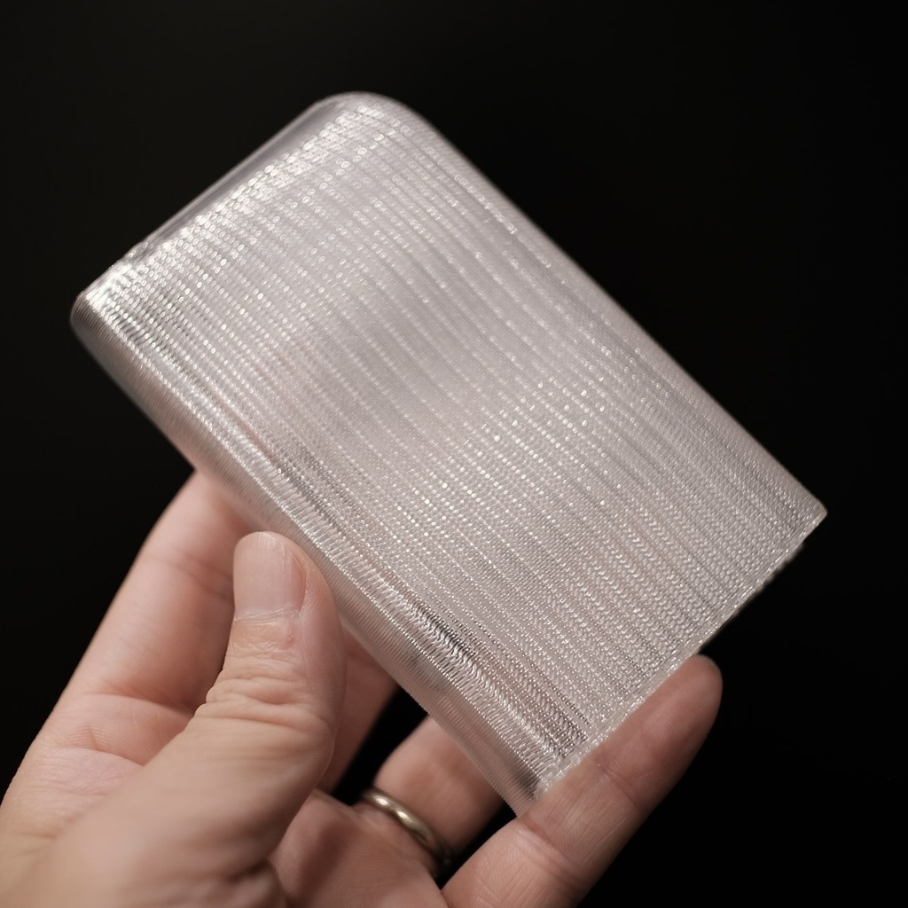 3D printed soft card case - wave type