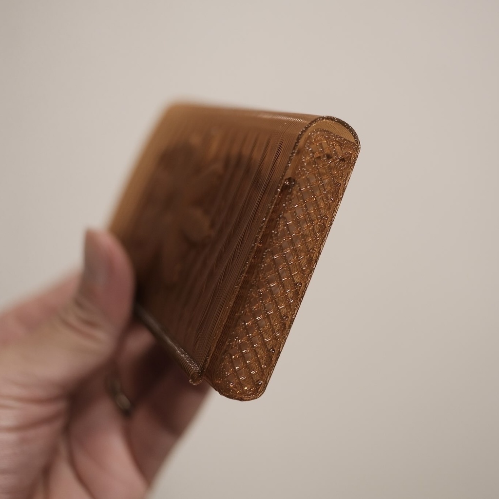 3D printed soft card case - flower type