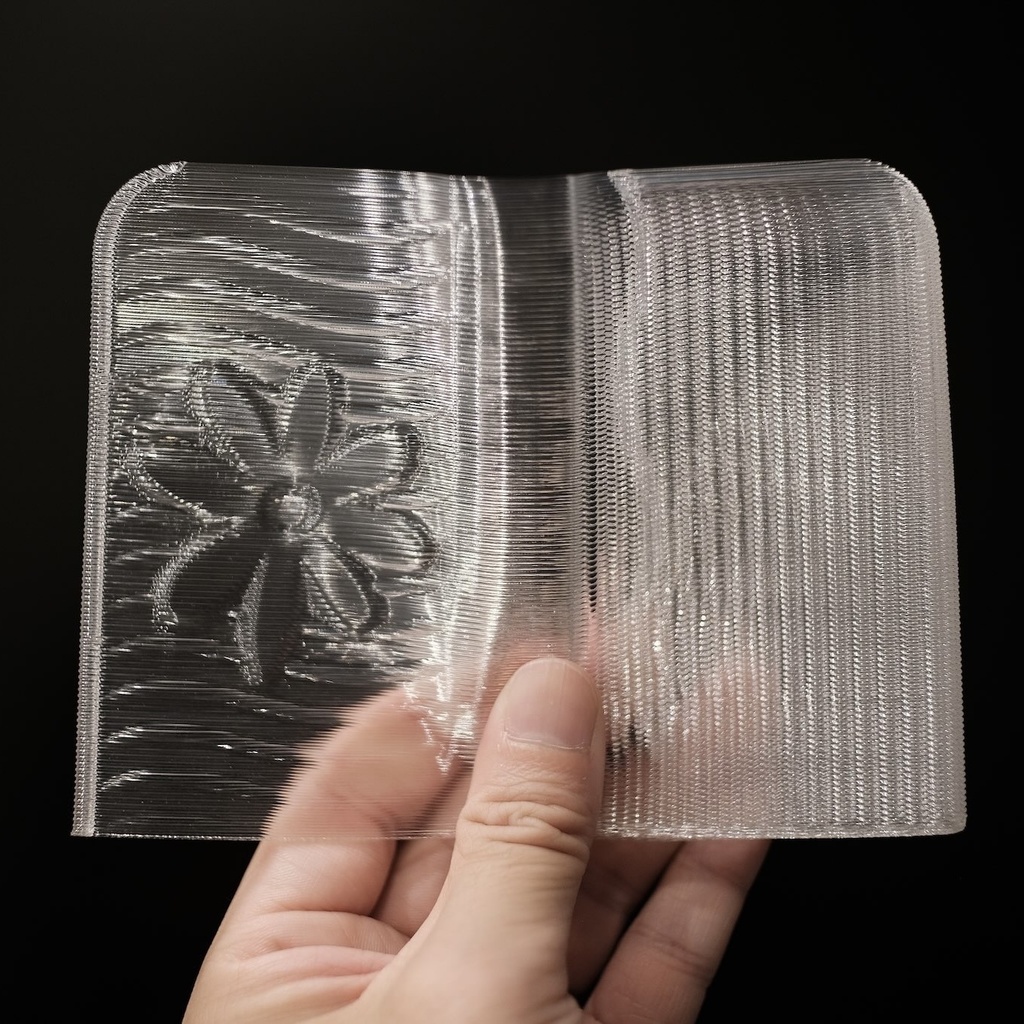 3D printed soft card case - flower type
