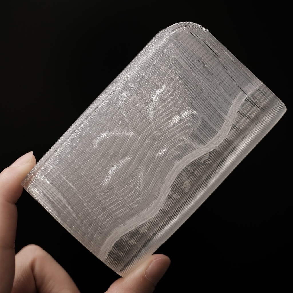 3D printed soft card case - flower type