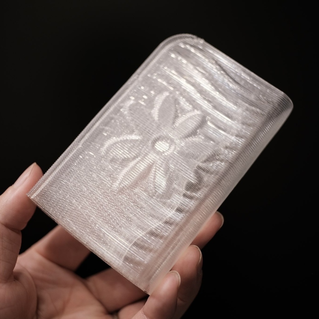 3D printed soft card case - flower type