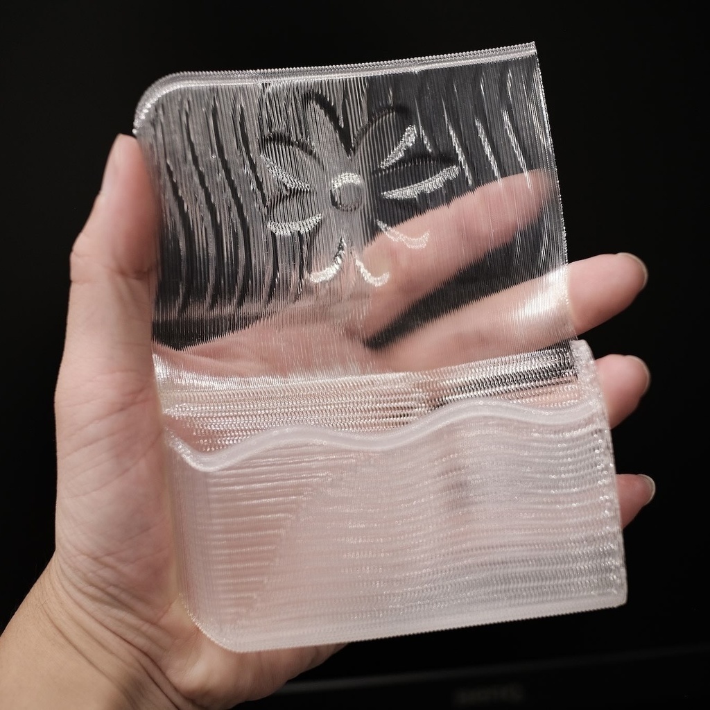 3D printed soft card case - flower type