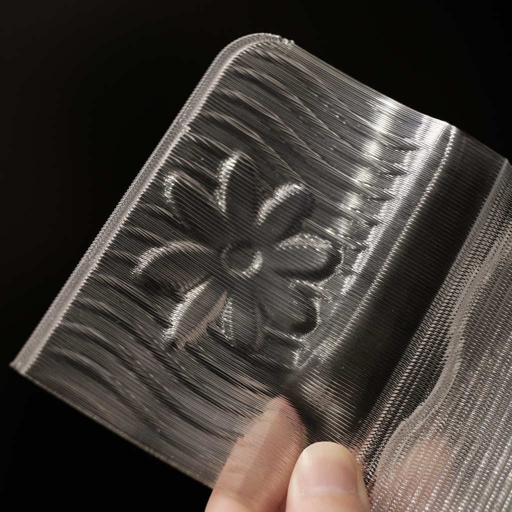 3D printed soft card case - flower type