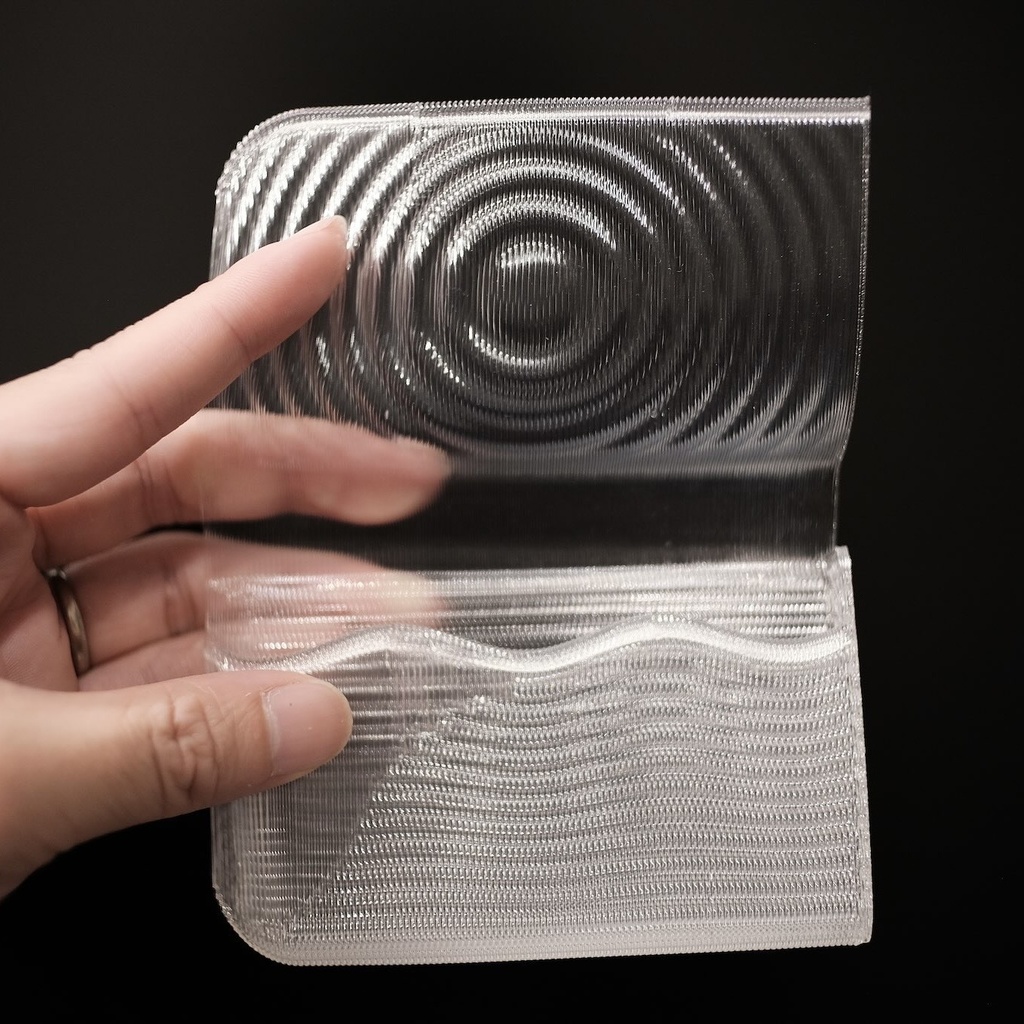 3D printed soft card case - ripple type