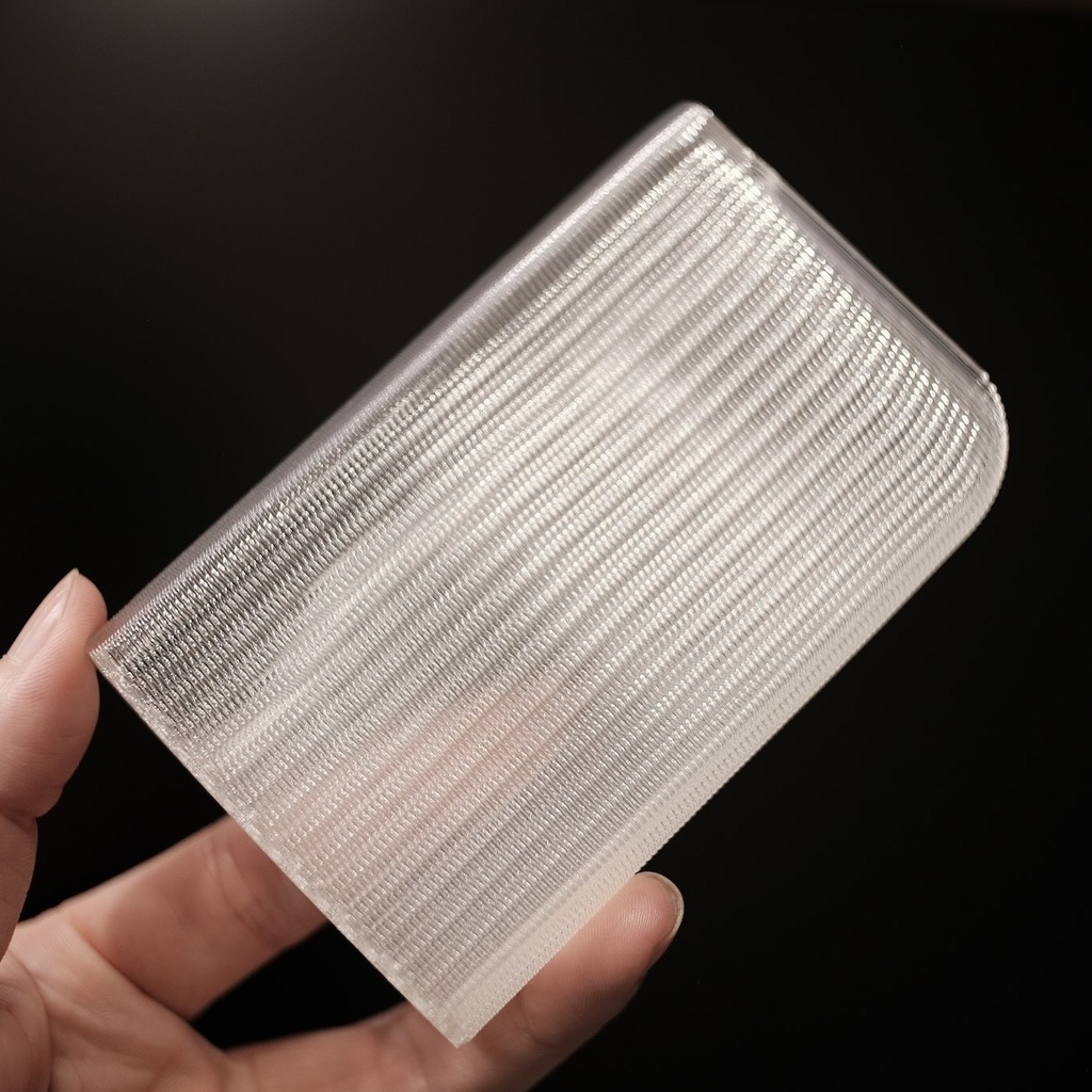 3D printed soft card case - ripple type