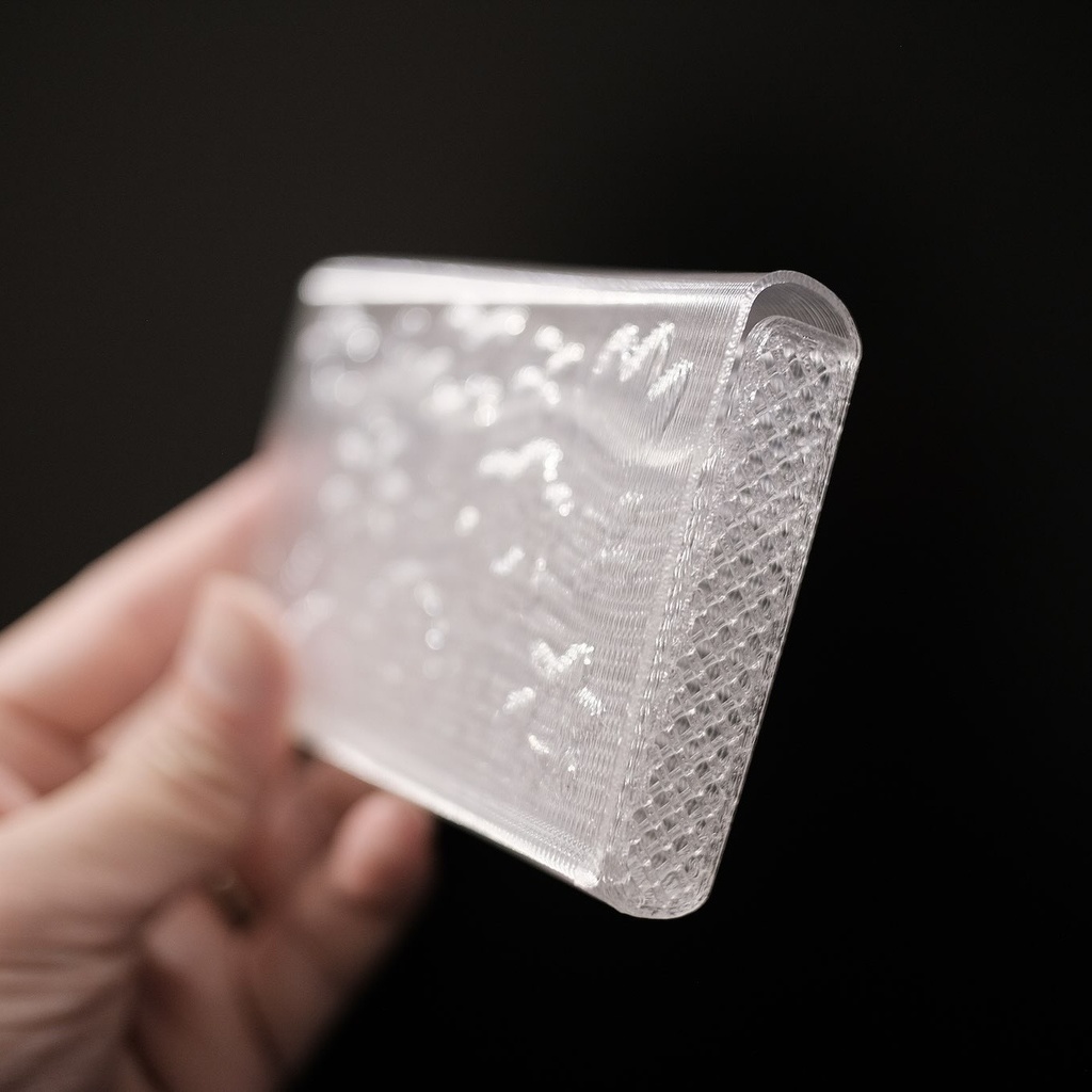 3D printed soft card case - botanicals type