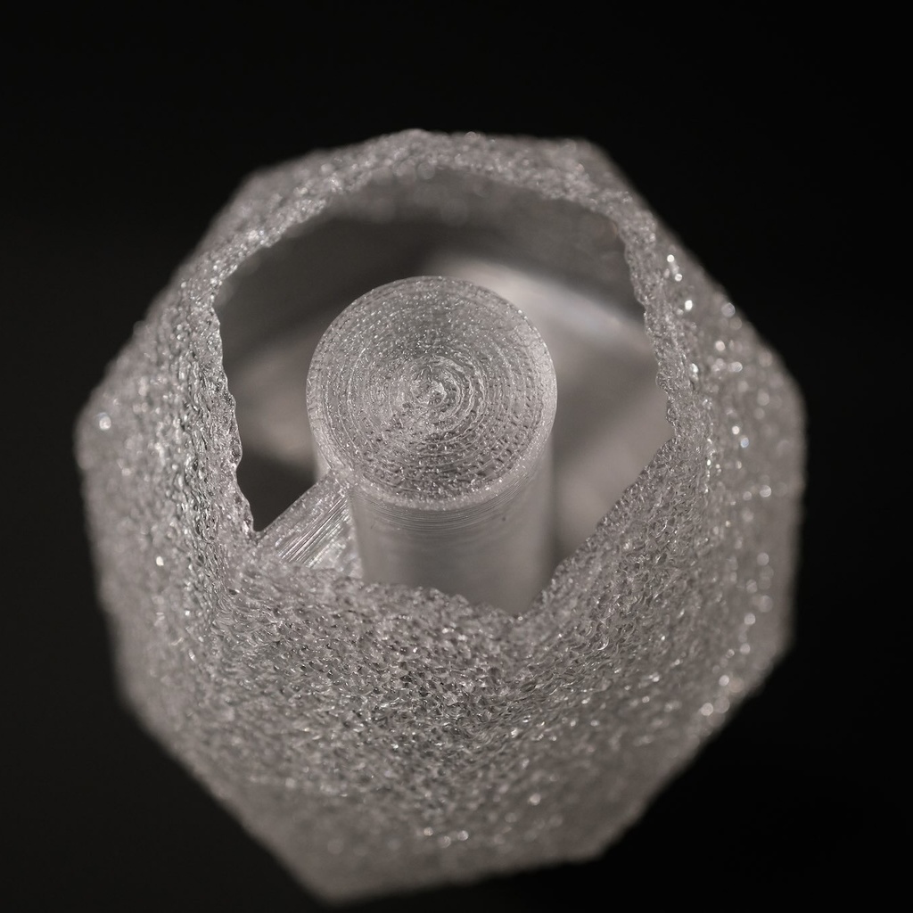 3D printed flower vase - facet type