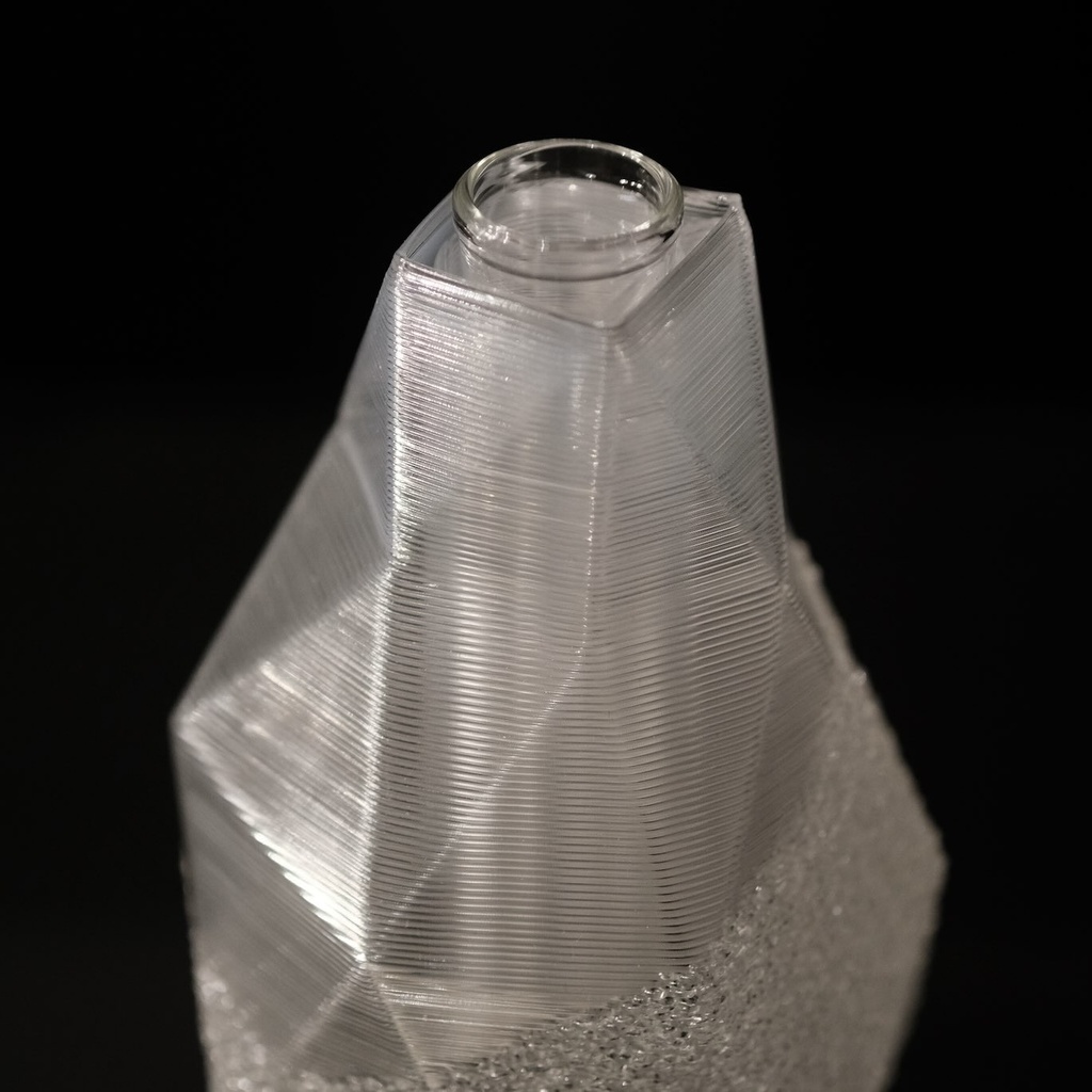 3D printed flower vase - facet type