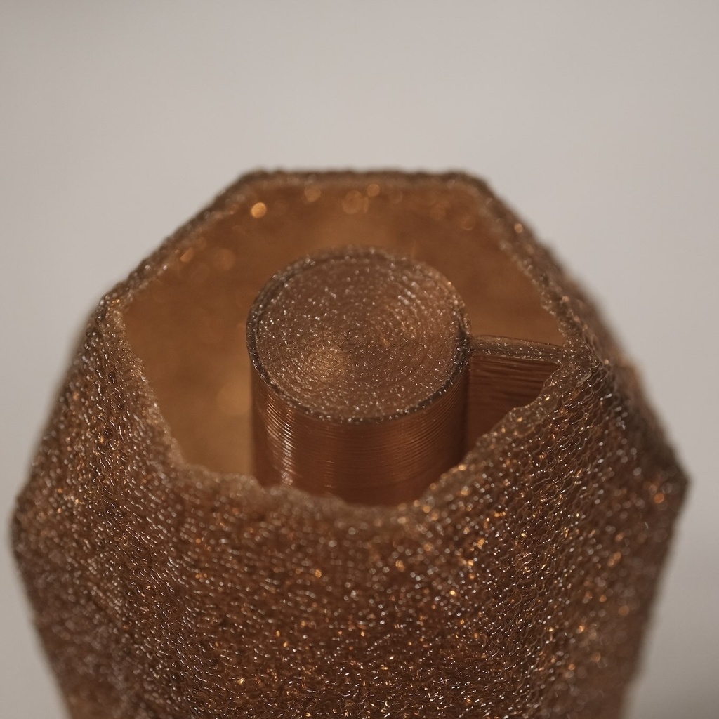 3D printed flower vase - facet type