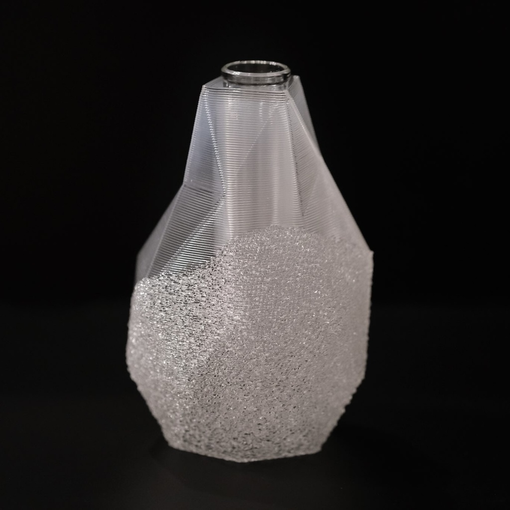 3D printed flower vase - facet type