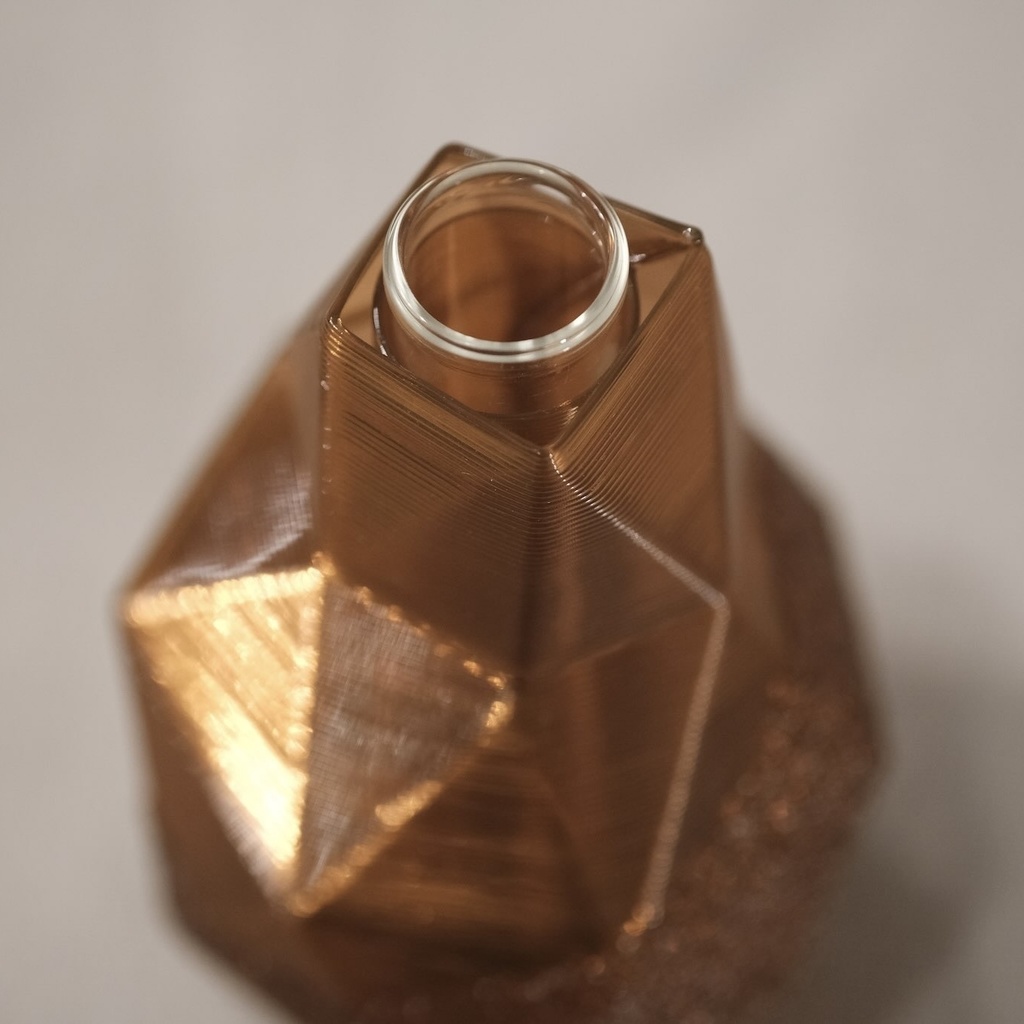 3D printed flower vase - facet type