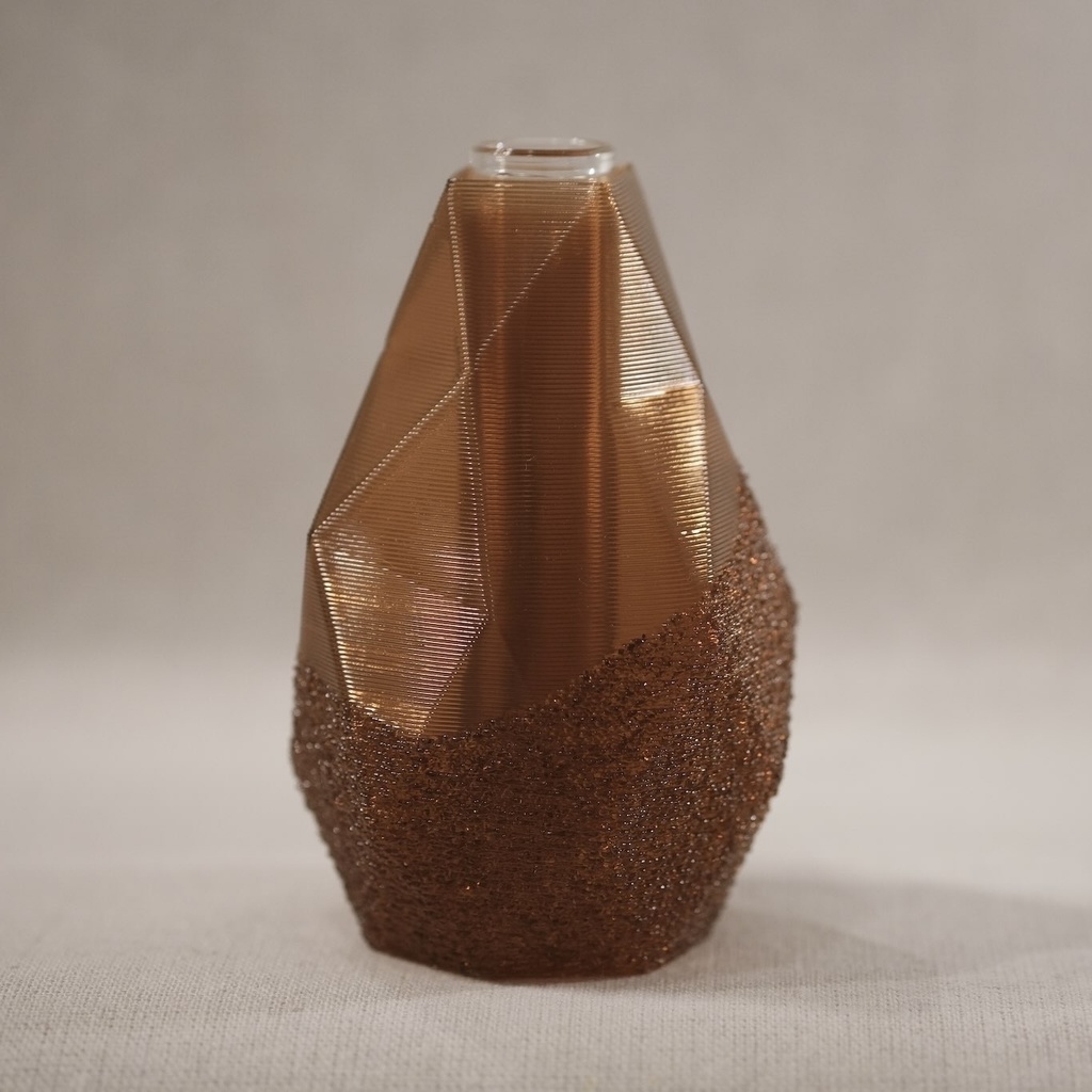 3D printed flower vase - facet type