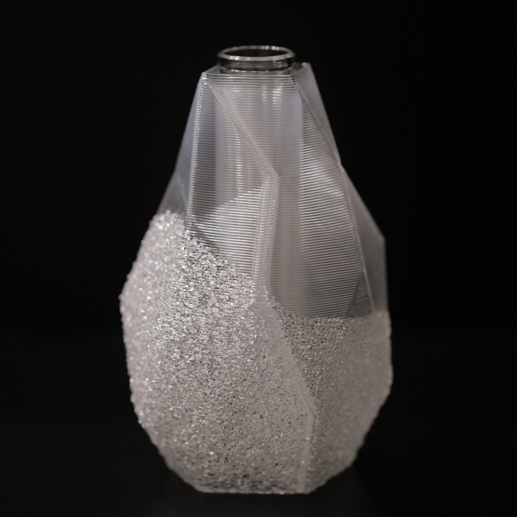 3D printed flower vase - facet type