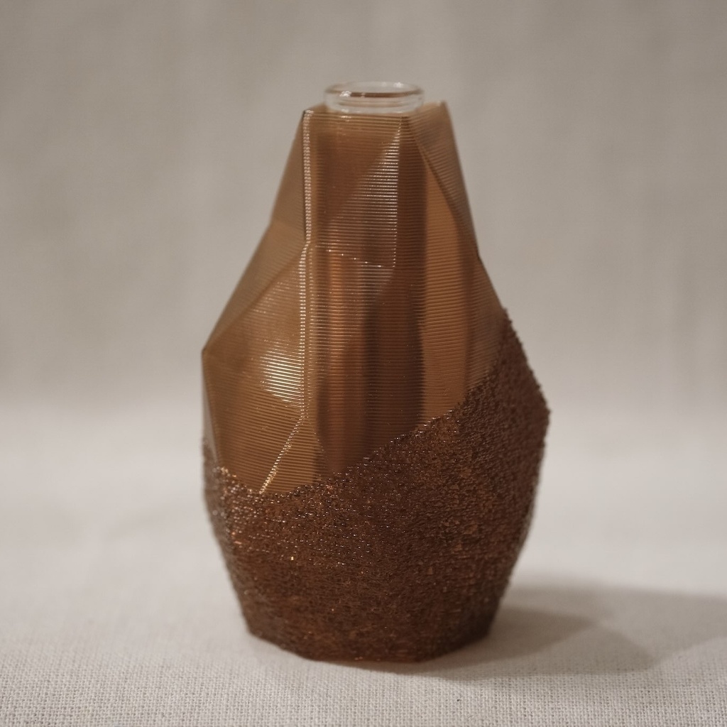 3D printed flower vase - facet type
