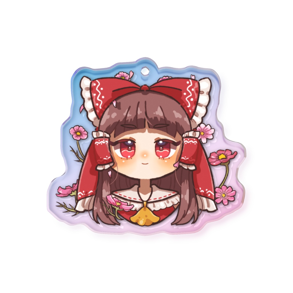 東方Project 博麗霊夢 オーロラアクリルキーホルダー 50 × 50mm