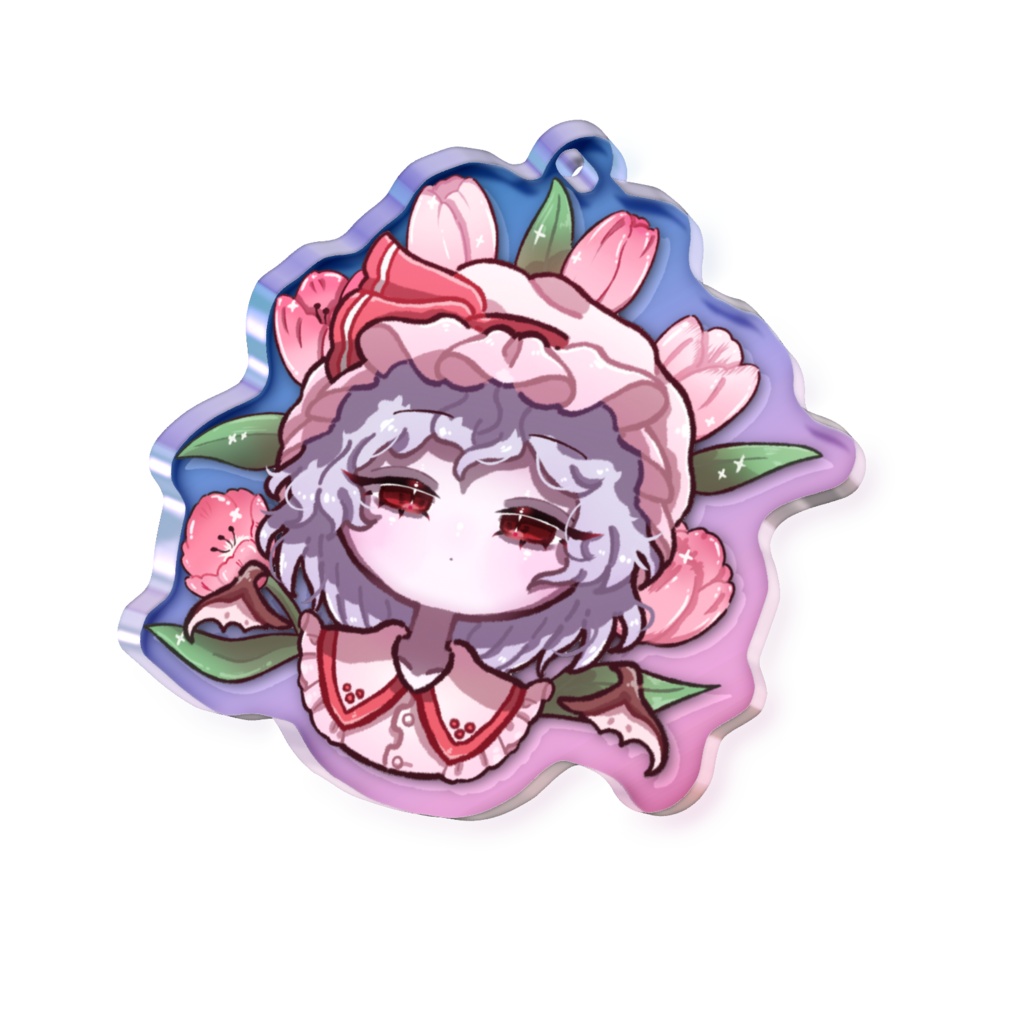 東方Project レミリア・スカーレット オーロラアクリルキーホルダー 50 × 50mm