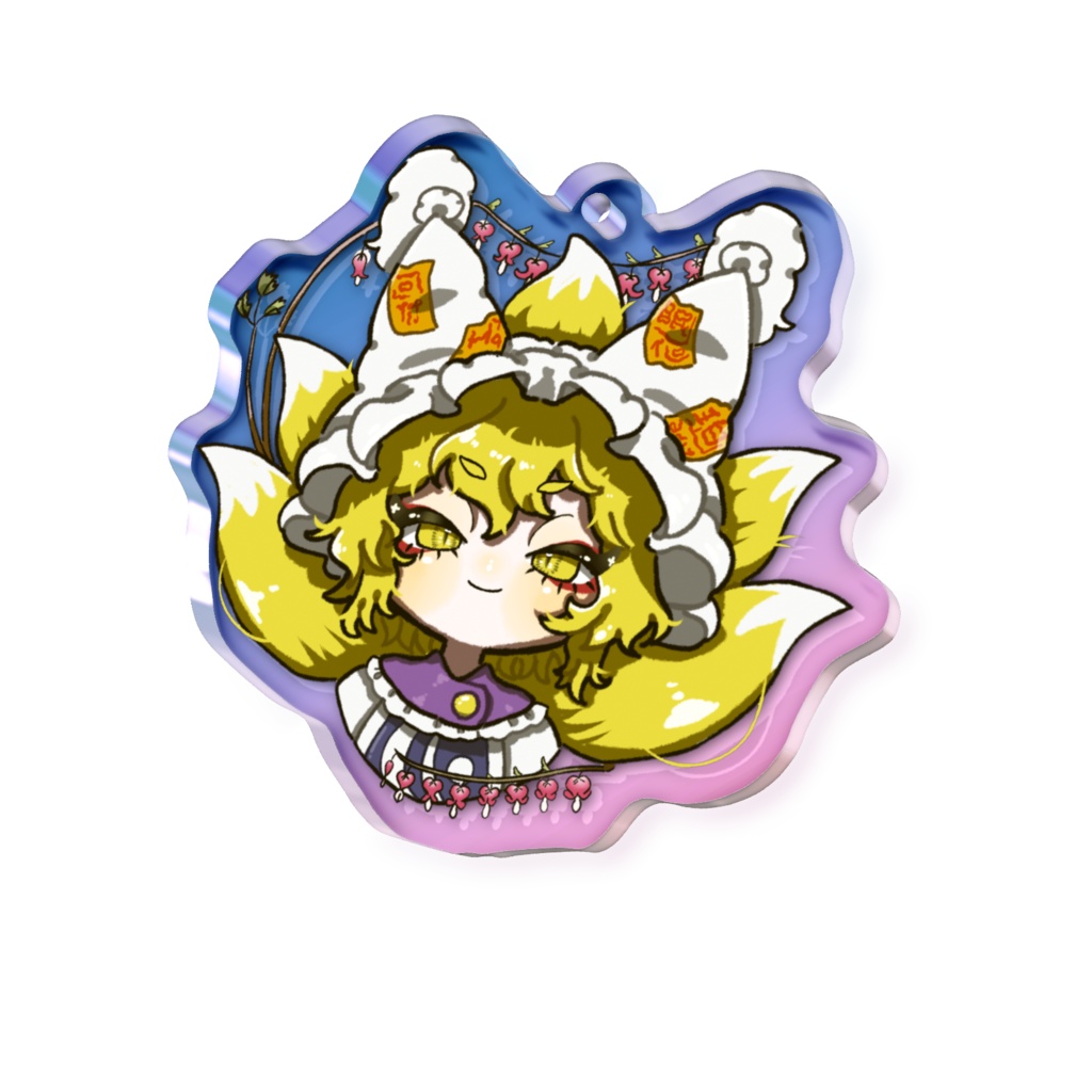 東方Project 八雲藍 オーロラアクリルキーホルダー 50 × 50mm