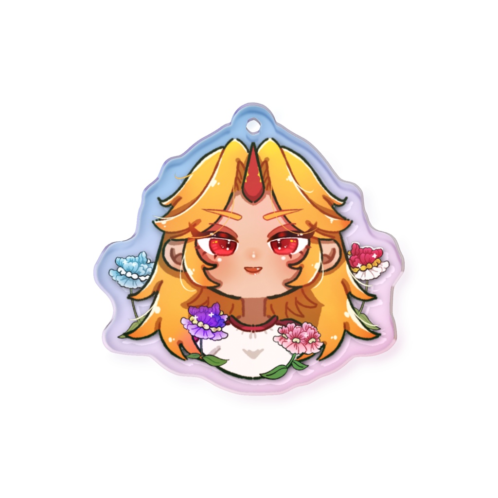 東方Project 星熊勇儀 オーロラアクリルキーホルダー 50 × 50mm